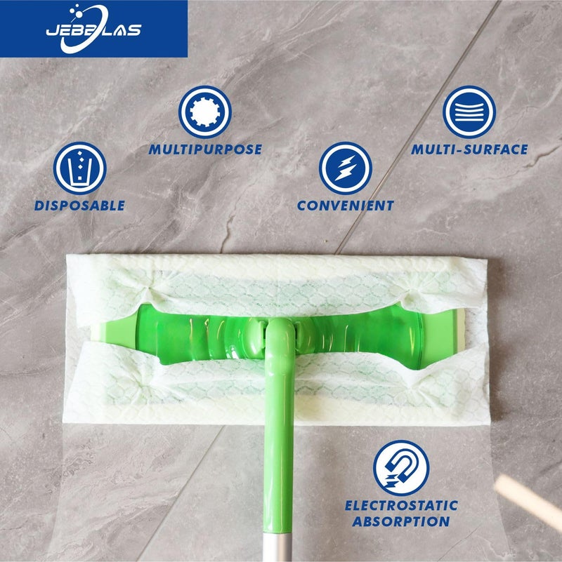 JEBBLAS Disposable Mop Refills Dry Sweeping Pad for Floor Mop Sweeping Cloths Multi Surface Refills, 240 Count - Image 4